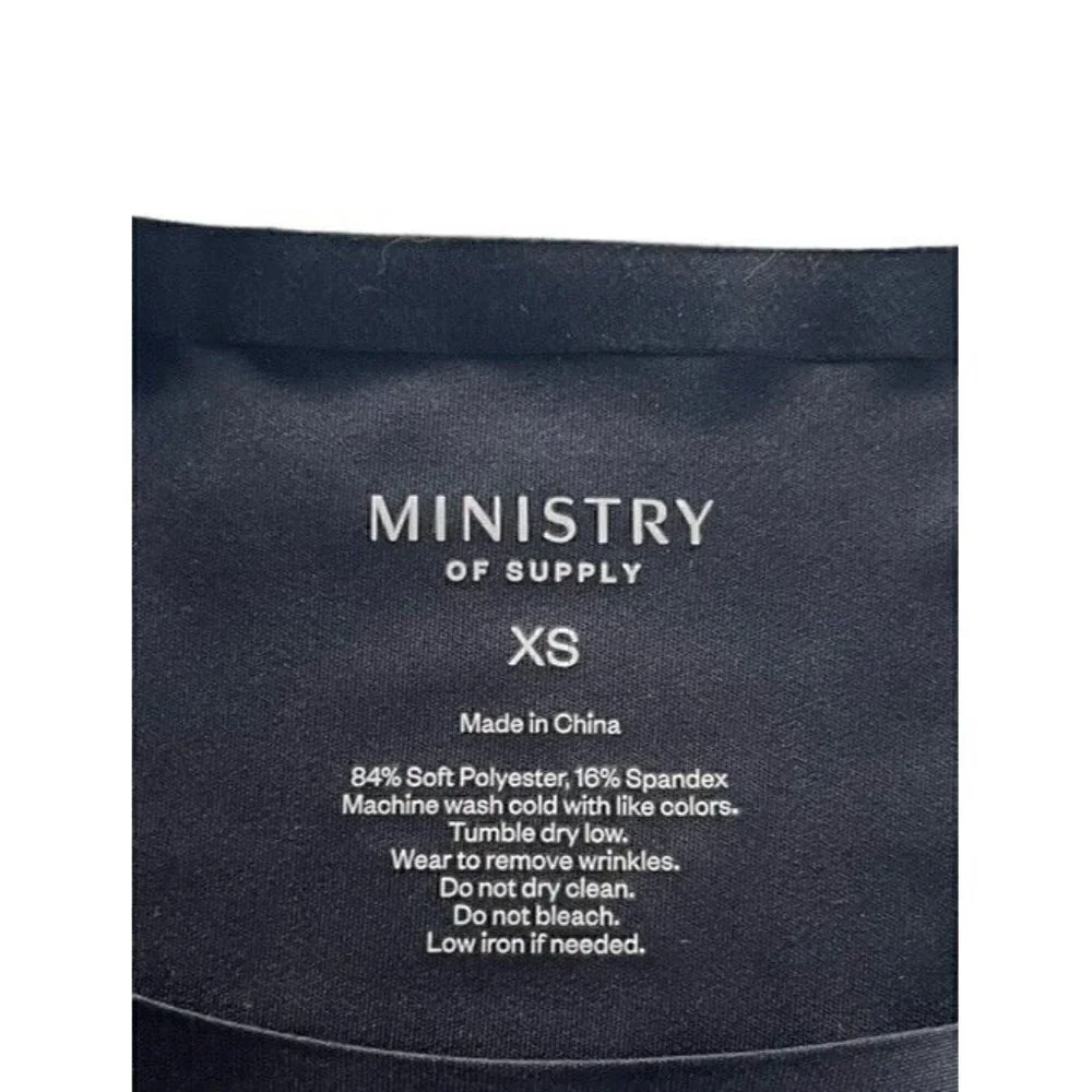 Ministry Of Supply Womens Sz XS Black Luxe Touch Tank Microfiber  NWT